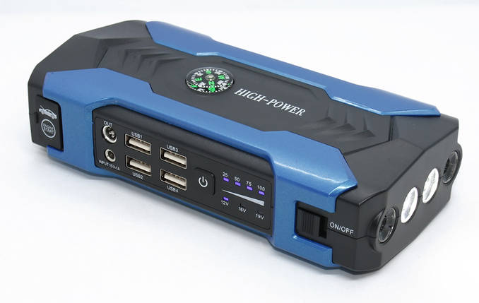 Пускозарядний пристрій Jump Starter + Power Bank 28000 мА·год для автомобіля AvitoTECH ZYX-J10, Blue, фото 3