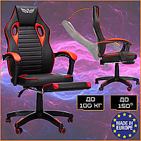 Геймерское Кресло с Подставкой для Ног до 100 кг Черное Nordhold ULLR Plus Игровое Кресло Компьютерное Кресло