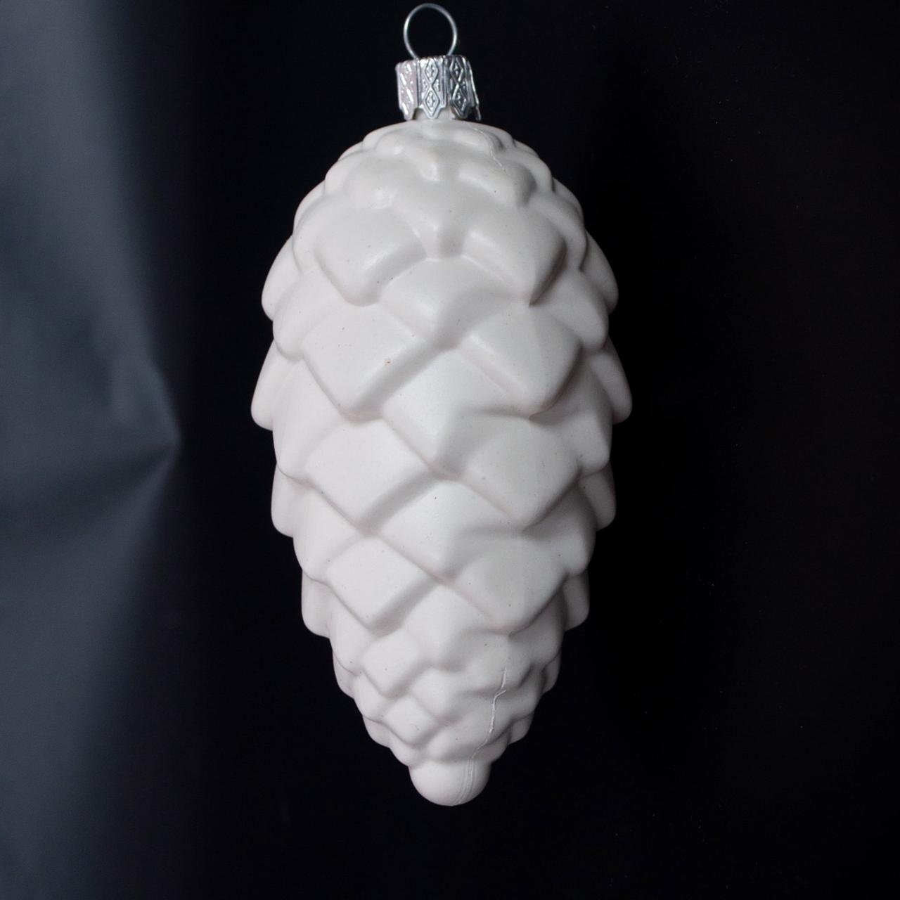 Пластикова іграшка на ялинку "Шишка велика" 10,5*5 см. заготовка для декору. під фарбування. для декупажу