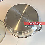 Каструля на 2,1 літра з кришкою з нержавіючої сталі фірми Benson, фото 5