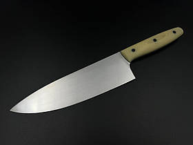 Кухонний ніж ручної роботи « Шеф #6» з сталі N690/61 HRC