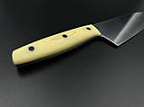 Кухонний ніж ручної роботи « Шеф #6» з сталі N690/61 HRC, фото 4