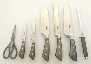 Набір ножів для кухні з підставкою Bohmann BH-5254 кухонні ножі з підставкою, фото 2