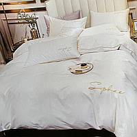 Комплект сатинової постільної білизни Полуторного розміру високої якості
