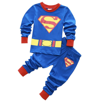 Дитяча піжама для хлопчика Супермен JULY'S SONG бавовняна зріст 90 червоно-синій