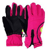 Дитячі рукавички гірськолижні теплі зимові C-3258 рожевий