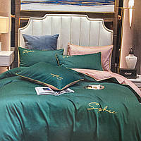 Комплект сатинової постільної білизни Двоспального розміру високої якості