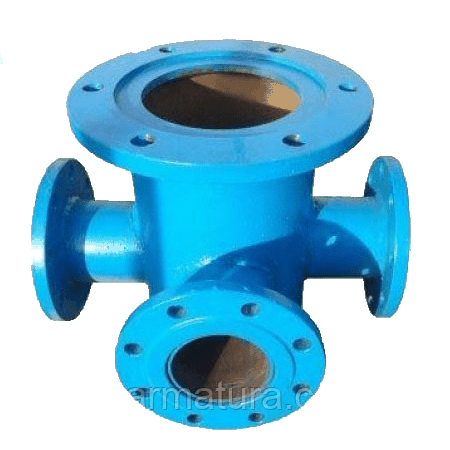 Пожежна підставка ППТФ чавунна фланцева Ду 150х150х150 мм