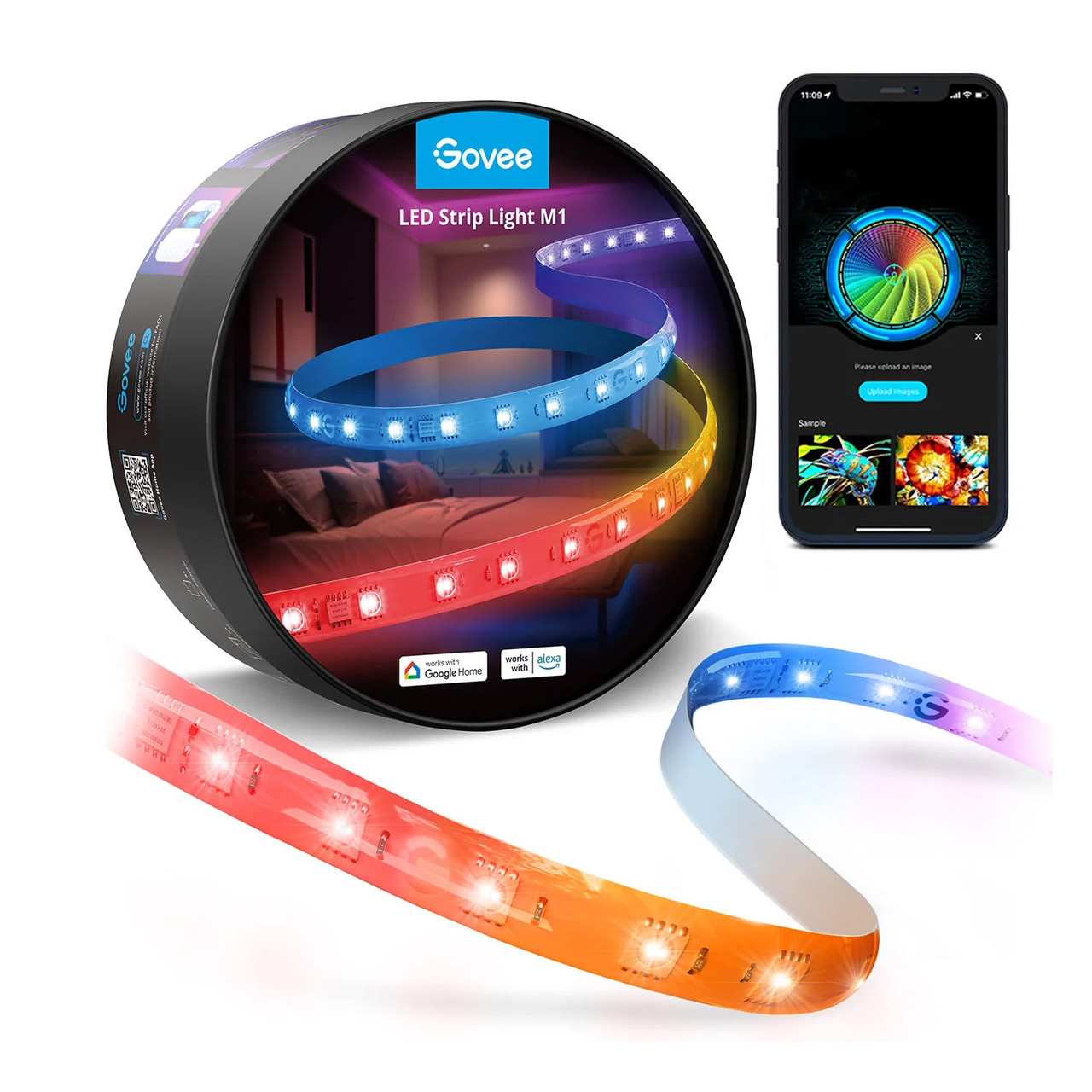 Умная Светодиодная LED Лента 5 Метров Govee RGBIC PRO M1 WiFi ...
