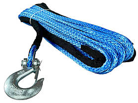 Трос синтетичний (кевларовий) на автомобільну лебідьку 18000 LBS (8500кг 28м 10мм) зі знімним гаком