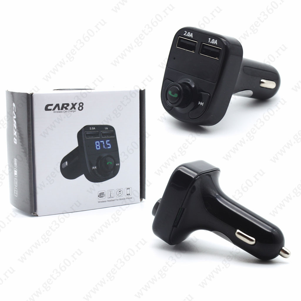 FM модулятор Трансмиттер Car X8 2USB Bluetooth ФМ в машину трансмиттер и - фото 2 - id-p1550636558