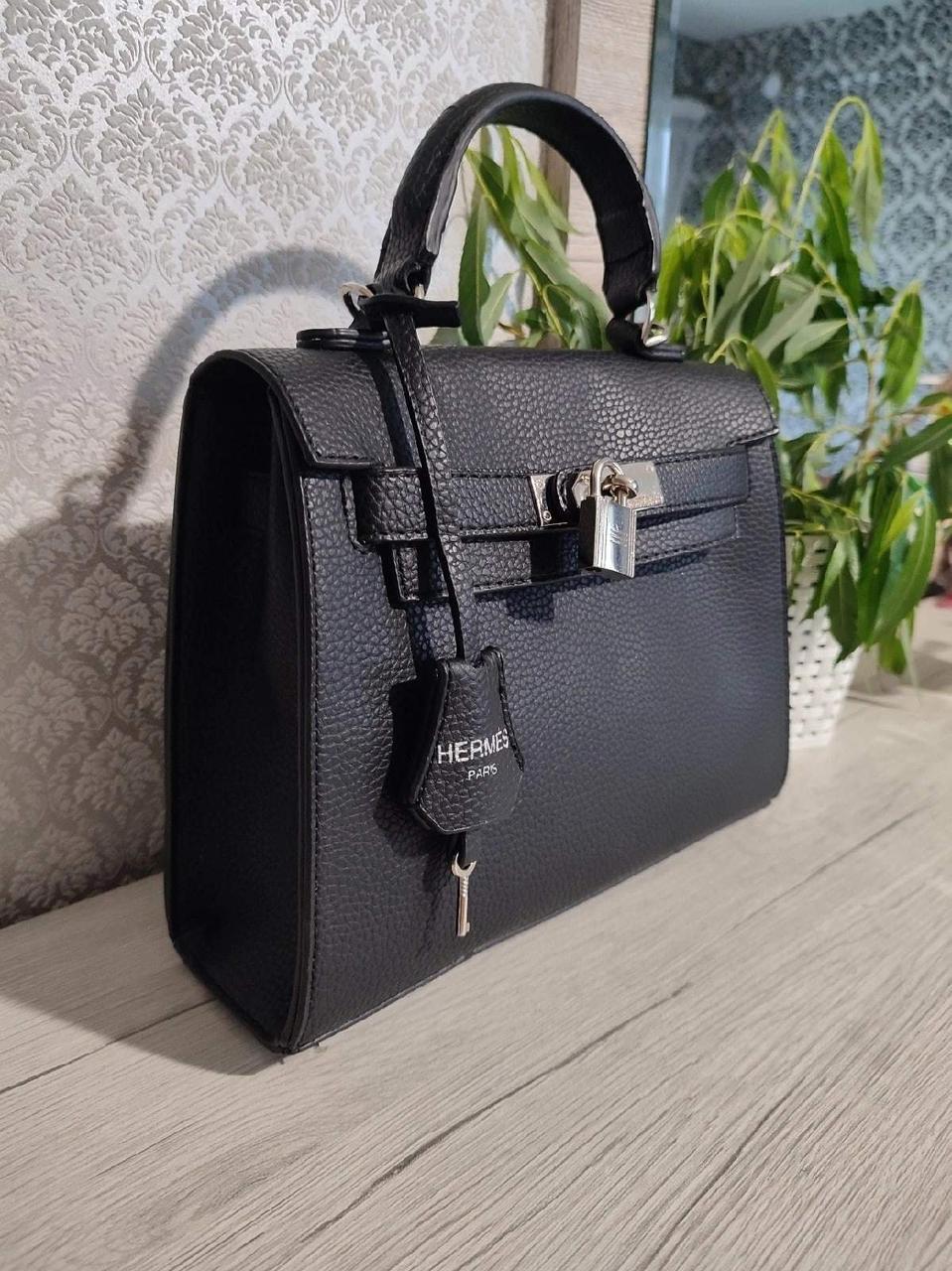 Жіноча сумка Hermes на замку 25*21 см, 931243