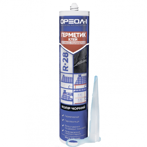 Герметик-клей бітумно-полімерний 0,33 кг, фото 1