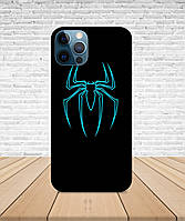 Матовый Чехол iPhone 13 Mini Человек паук с принтом