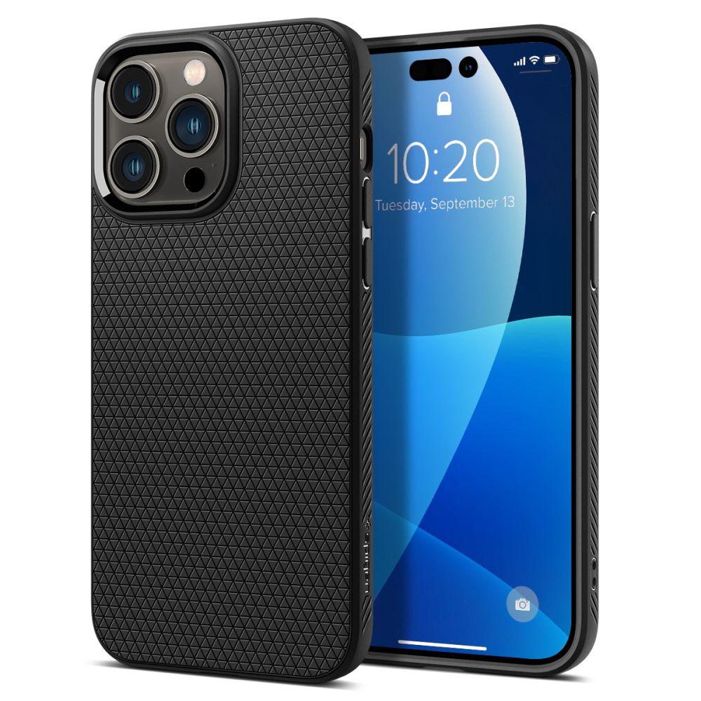 Чохол Spigen для iPhone 14 Pro Max - Liquid Air, Matte Black (ACS04813)