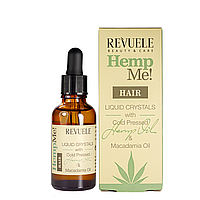 Жидкие кристаллы для волос Revuele Hemp Me Hair Liquid Crystals с маслом семян конопли 30 мл