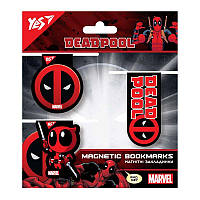 Закладки магнитные YES Marvel.Deadpool, 3 шт 707736