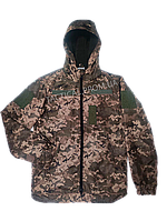 Армейская ветровка Пиксель. Водоотталкивающая военная курточка с флисом. Весенняя армейская куртка пиксель ЗСУ
