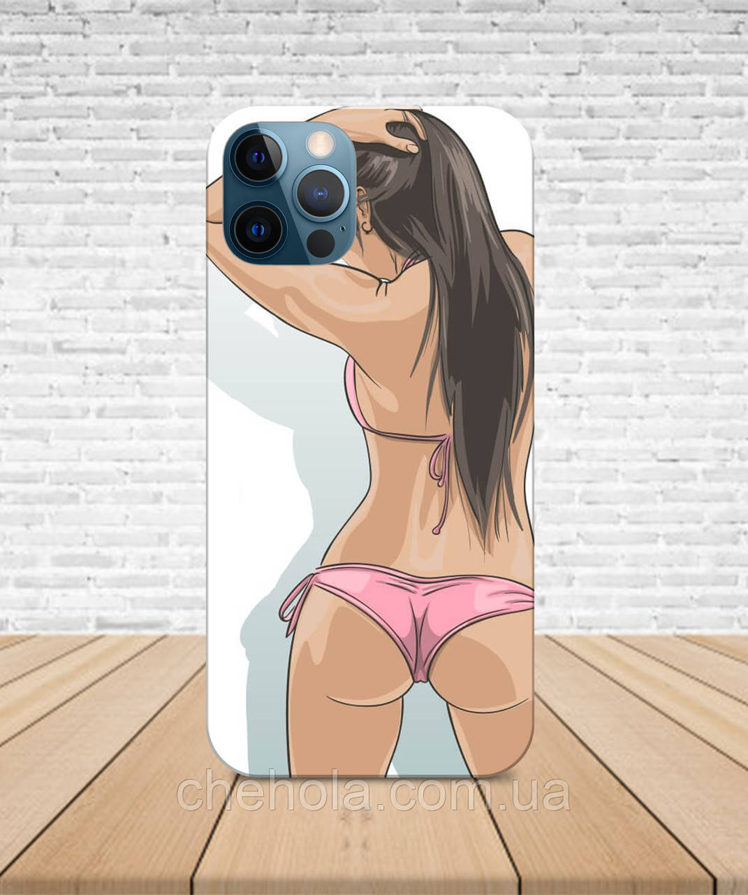 Матовий Чохол iPhone 13 Mini Дівчина в купальнику з принтом