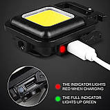 Ліхтар-брелок-відкривачка акумуляторний кишеньковий, фото 4