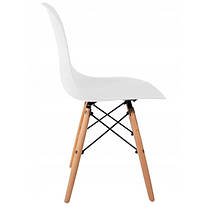 Крісло для кухні на ніжках Bonro В-173 FULL KD біле, фото 2