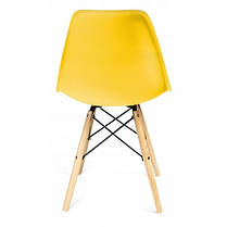 Крісло для кухні на ніжках Bonro В-173 FULL KD жовте, фото 3