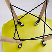 Крісло для кухні на ніжках Bonro В-173 FULL KD жовте, фото 2