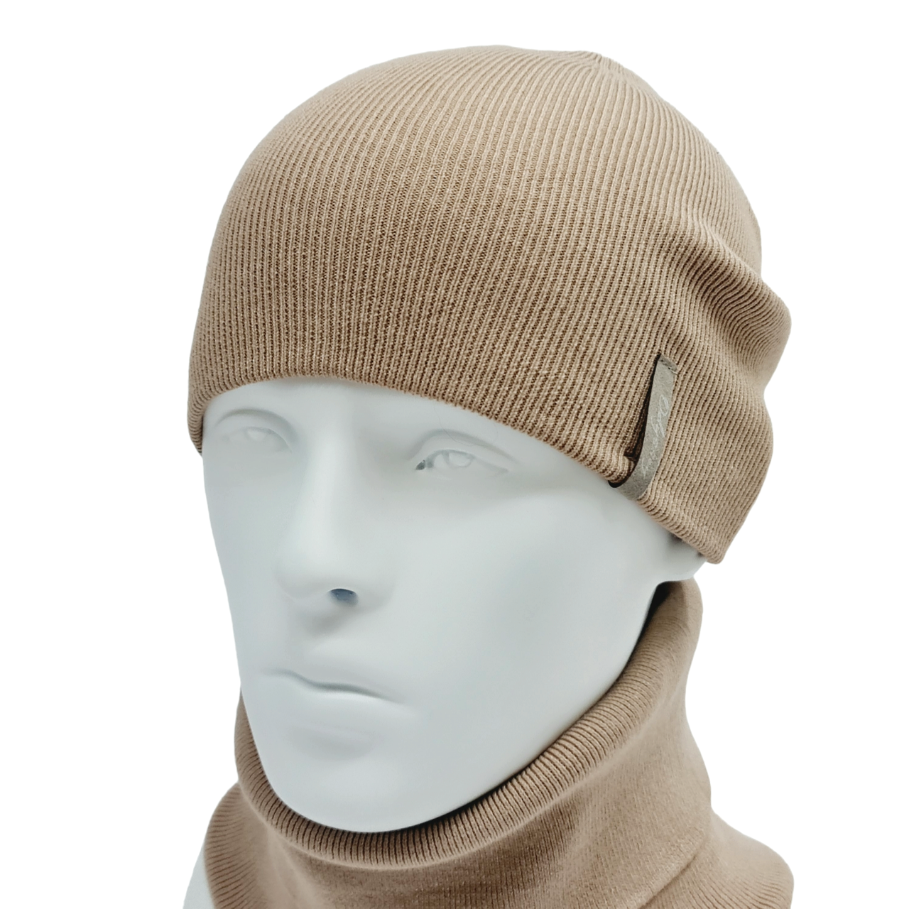 Шапка чоловіча віскозна демісезонна Odyssey Кірбі 56-59 см бежевий 12885, фото 1