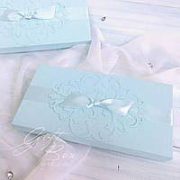 Gift box Pino светлая бирюза Конверт на свадьбу, день рождения, юбилей