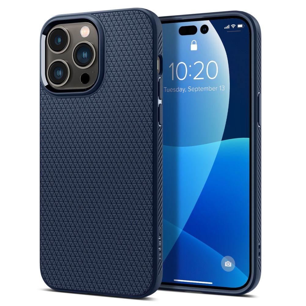 Чохол Spigen для iPhone 14 Pro — Liquid Air, Navy Blue (ACS04958)