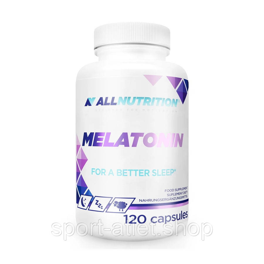 Натуральна добавка AllNutrition Melatonin, 120 капсул, фото 1