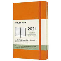 Еженедельник Moleskine 2021 карманный оранжевый DHN112WN2Y21