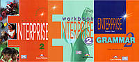 Підручник + зошит + граматика Enterprise 2 Elementary Coursebook + workbook + grammar