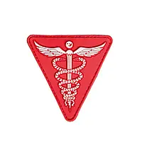 Нашивка на липучке Sturm Mil-Tec Medical Patch PVC 3D Red єдиний