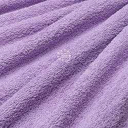 Двостороння махрова тканина бузкового кольору