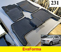 3D коврики EvaForma на Kia Sorento BL '02-09, 3D коврики EVA