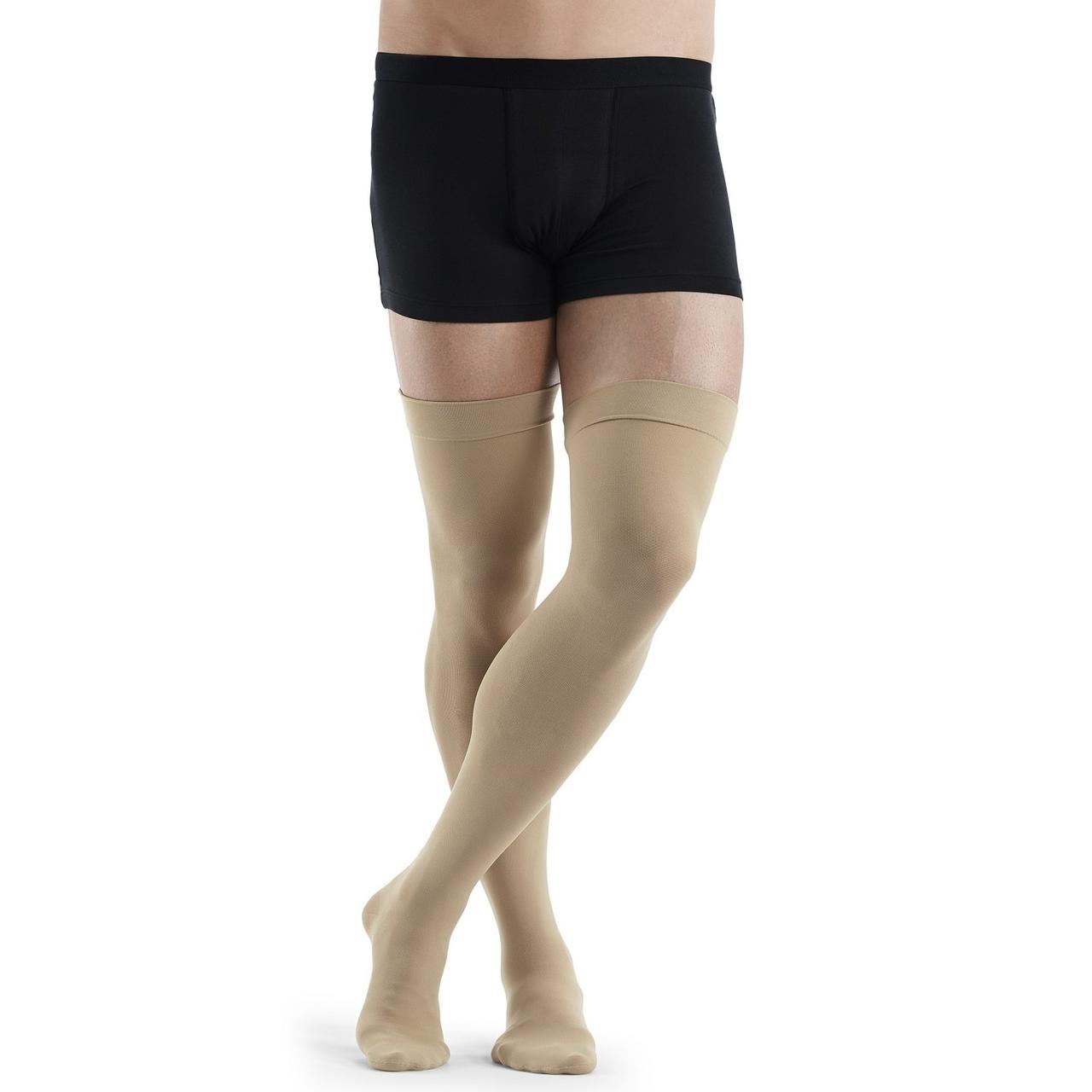 Чулки компрессионные с силиконовым фиксатором SIGVARIS (Сигварис) Essential Classical класс 2 компрессии, фото 3