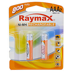 Акумулятор Raymax Ni-MH HR03/AAA 1.2V 800 mAh (2 шт) (4278)