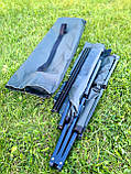 Розкладачка НАТО до 200 кг складне ліжко для військових, розкладачка армійська Натовська з чохлом для зберігання, фото 2