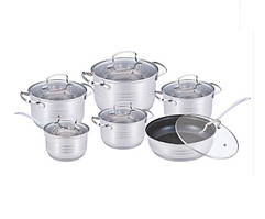 Набір посуду Benson BN-204 (ємність 2,1 л, 2,1 л, 2,9 л, 3,9 л, 6,5 л, 3,4 л)