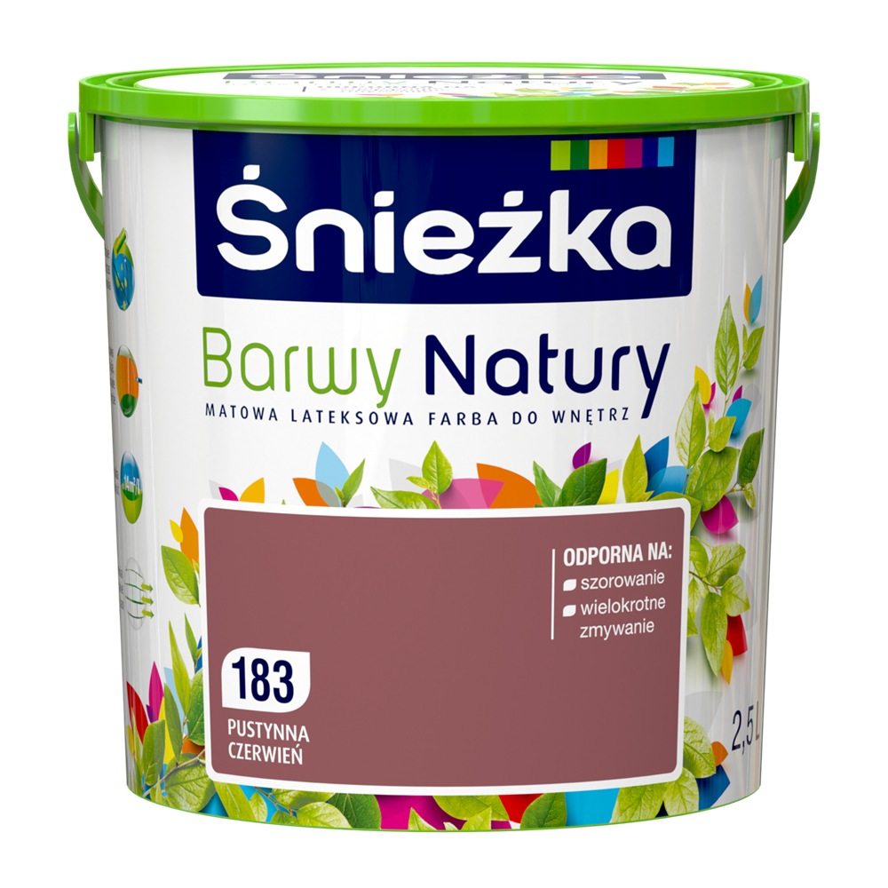 Фарба Снежка Barwy Natury 183Т Пустельний червоний 2,5L