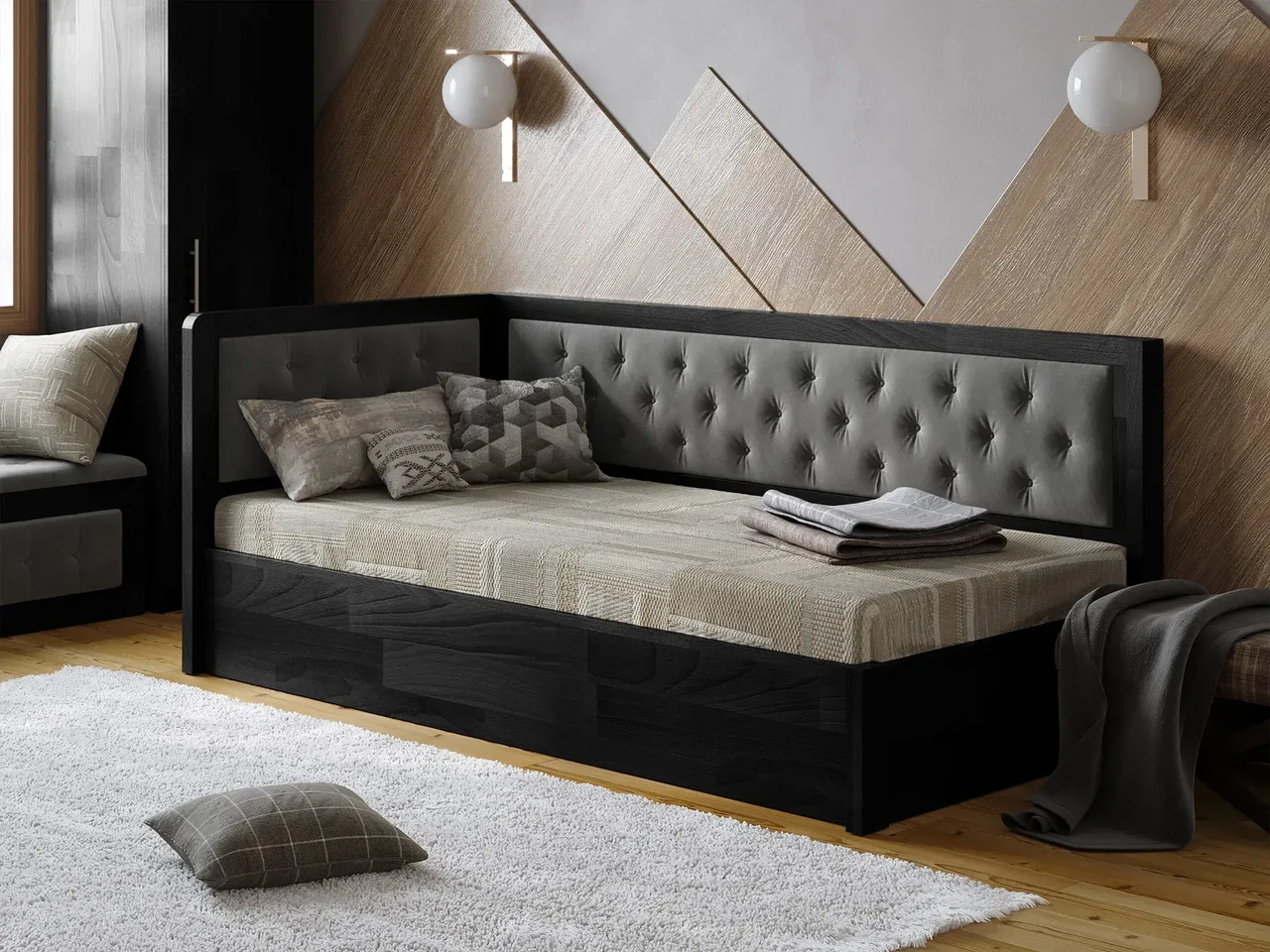 Односпальне ліжко Немо Люкс М2 (Г-7) з підйомним механізмом, фото 1