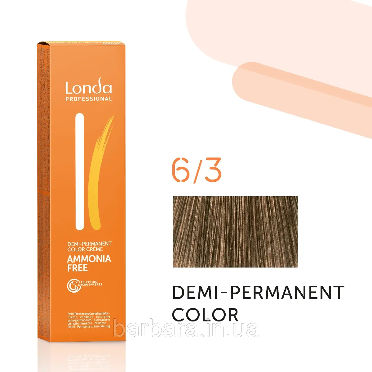Тонуюча безаміачна фарба для волосся Londа Demi-Permanent Color 6/3 темный блонд золотистый