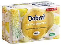 Туалетное крем-мыло Dobra "Тути-Фрути" (4*70г.)