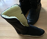 Чоботи черевики теплі зимові з термо вставкою, легкі, на шнурках ЕВА, фото 5