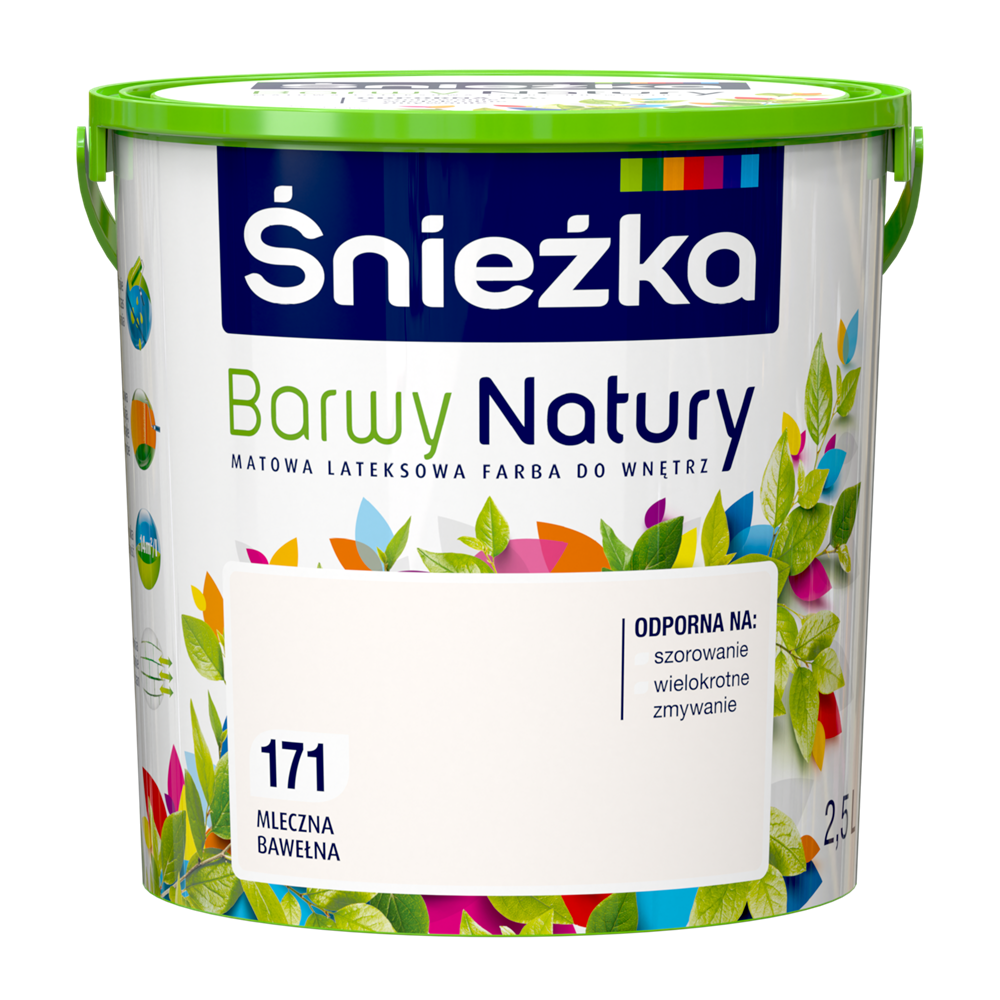 Фарба інтер'єрна Снєжка Barwy Natury 171Т Молочна бавовна 2,5L