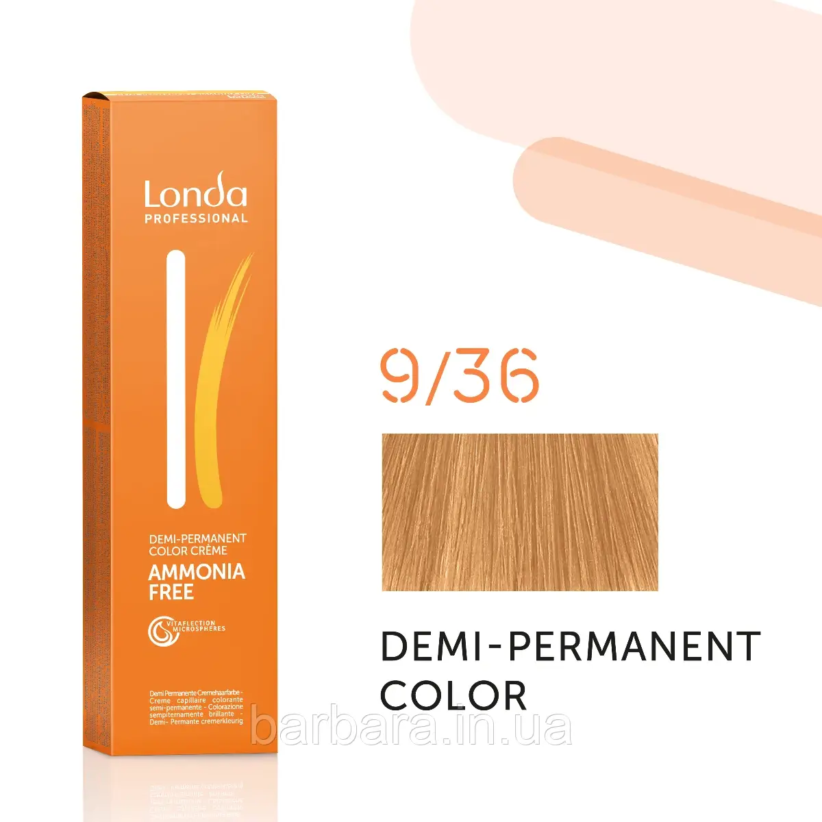 Тонувальна безаміченна фарба для волосся Londa Demi-Permanent Color 9/36 дуже світлий блонд золотисто-фіолетовий