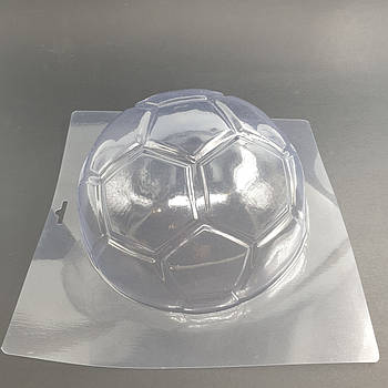 Молд для шоколаду Футбольний м'яч (напівсфера) великий 17.5 см