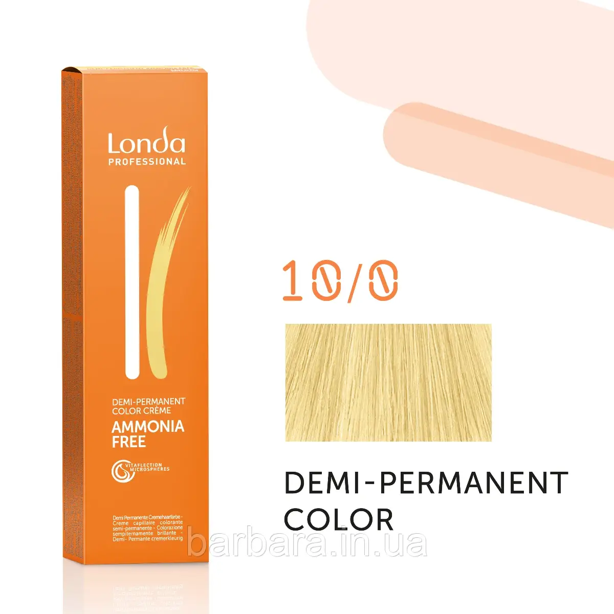 Тонуюча безаміачна фарба для волосся Londа Demi-Permanent Color 10/0 яркий блонд