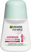 Дезодорант-ролик Garnier mineral "Активний контроль. Термозахисту 72ч" (50мл.)